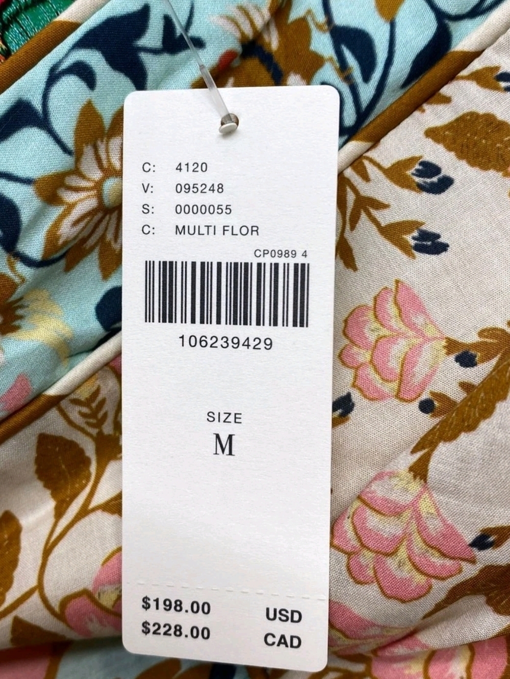 Farm Rio x Anthropologie Womens Drop Waist Floral Midi Skirt Size M Pastel Multi - Picture 6 of 6